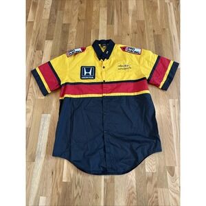 Vtg‎  Honda Valley Motorsports Fomula 1 Team Crew Shirt Size XL Embroidered Logo